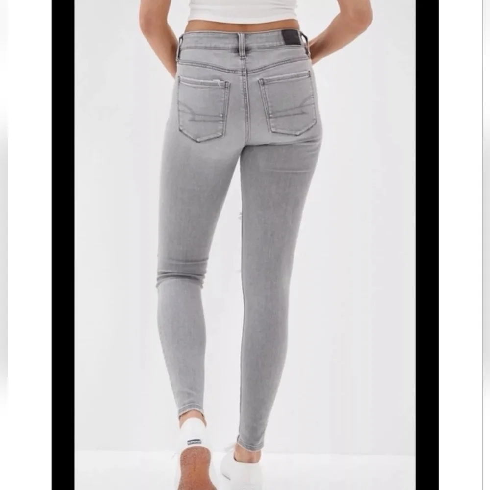 American Eagle  Grey Next Level Stretch Hi Rise Jegging
